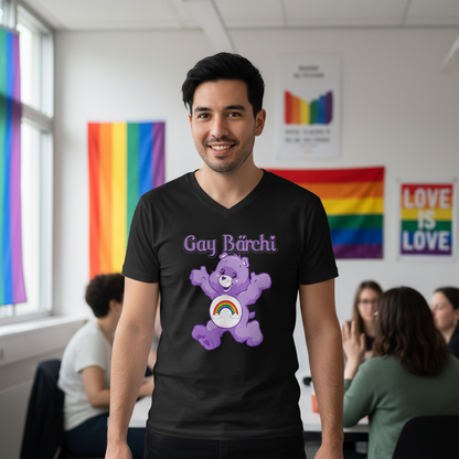 Gay Bärchi - Glücksbärchi - Herren V-Neck Shirt