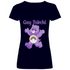 Gay Bärchi - Glücksbärchi - V-Neck Damenshirt Deep Navy