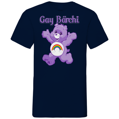 Gay Bärchi - Glücksbärchi - Herren V-Neck Shirt Navy
