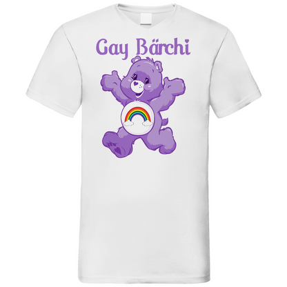Gay Bärchi - Glücksbärchi - Herren V-Neck Shirt White
