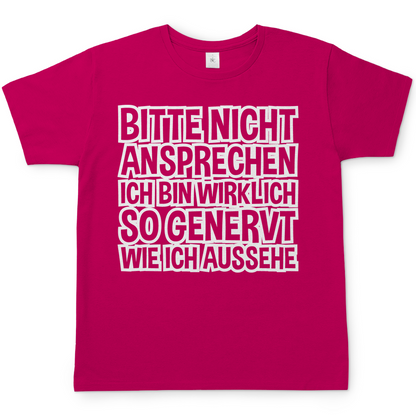 Bitte nicht ansprechen ich bin genervt - Herren Shirt Sorbet