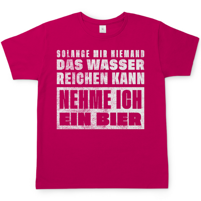 Solange mir niemand das Wasser reichen kann nehme ich ein Bier - Herren Shirt Sorbet