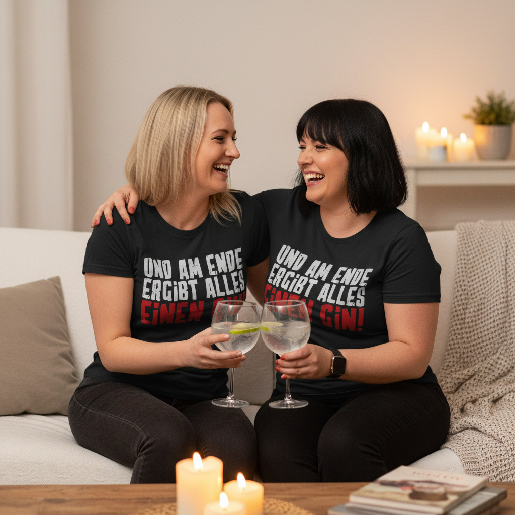 Und am Ende ergibt alles einen Gin! - Damenshirt