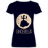 Mond Prinzessin - Ginderella - V-Neck Damenshirt Deep Navy