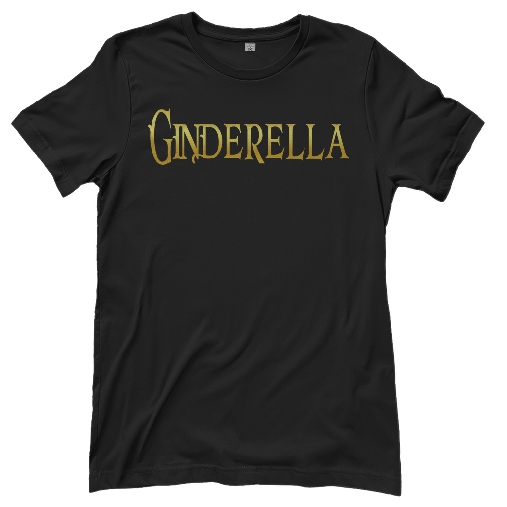 Ginderella - Prinzessin Gold - Damenshirt Black