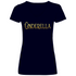 Ginderella - Prinzessin Gold - V-Neck Damenshirt Deep Navy