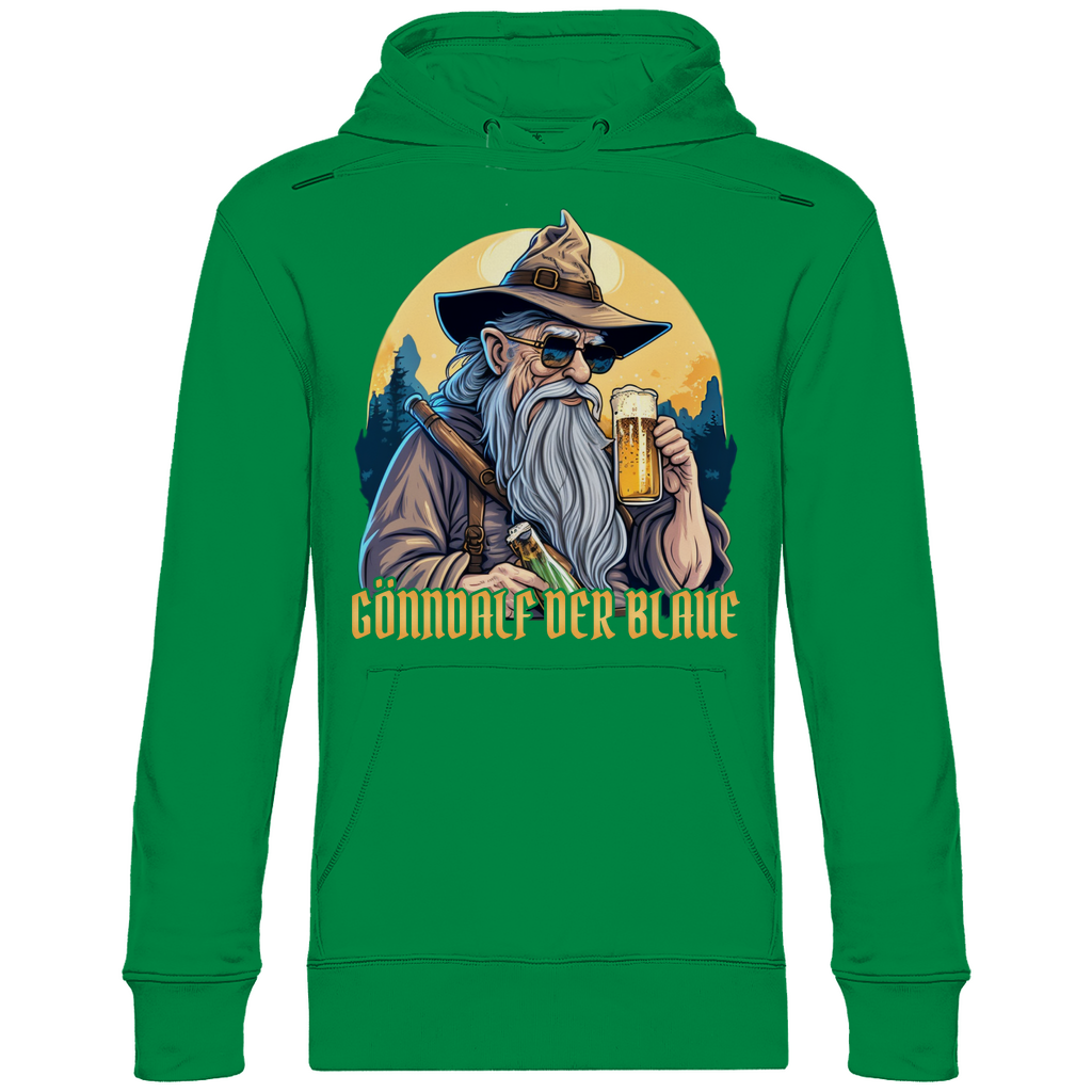 Gönndalf der Blaue Gandalf Toon - Beidseitiger Druck - Unisex Hoodie Kelly Green