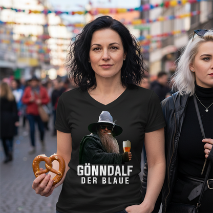 Gönndalf der Blaue - V-Neck Damenshirt