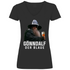 Gönndalf der Blaue - V-Neck Damenshirt Black