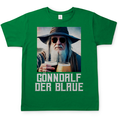 Gönndalf der Blaue Real - Beidseitiger Druck - Herren Shirt Kelly Green