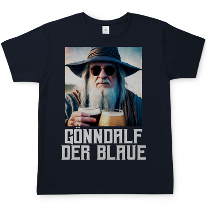 Gönndalf der Blaue Real - Beidseitiger Druck - Herren Shirt Navy