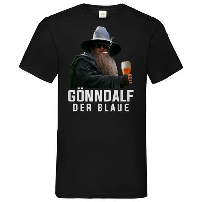 Gönndalf´s Rückkehr - Beidseitiger Druck - Herren V-Neck Shirt Black