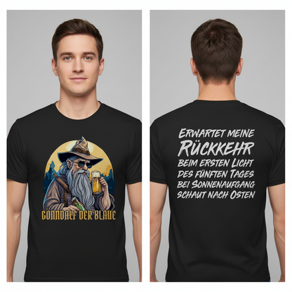 Gönndalf der Blaue Gandalf Toon - Beidseitiger Druck - Herren Shirt