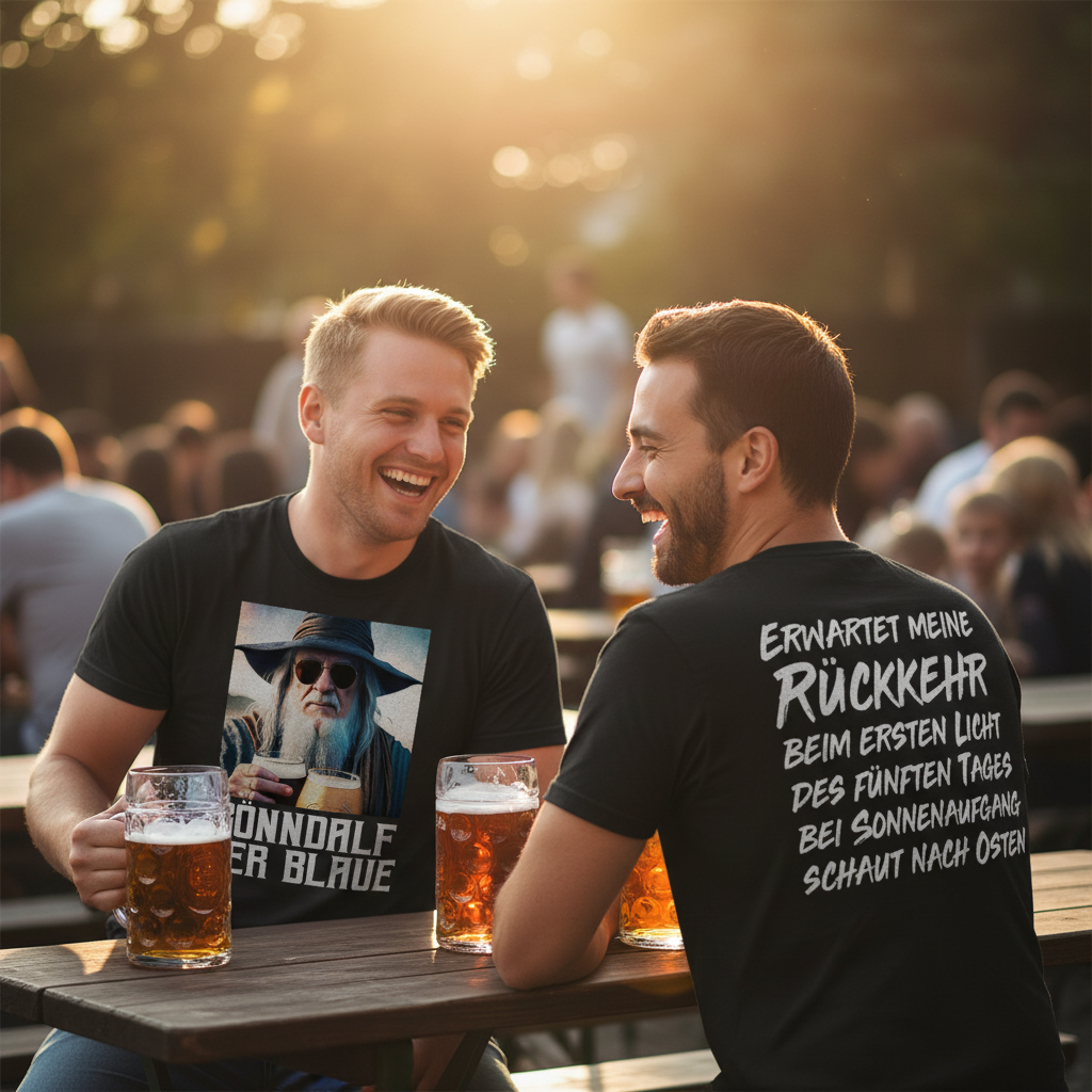 Gönndalf der Blaue Real - Beidseitiger Druck - Herren Shirt