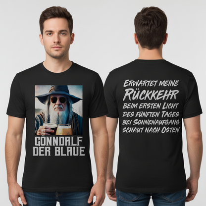 Gönndalf der Blaue Real - Beidseitiger Druck - Herren Shirt