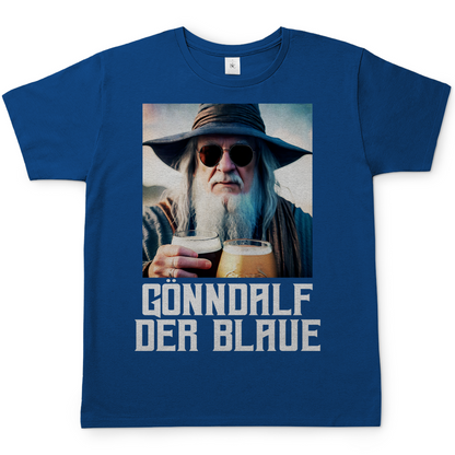 Gönndalf der Blaue Real - Beidseitiger Druck - Herren Shirt Royal Blue
