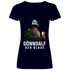 Gönndalf der Blaue - V-Neck Damenshirt Deep Navy
