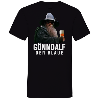 Gönndalf der Blaue - Herren V-Neck Shirt Black
