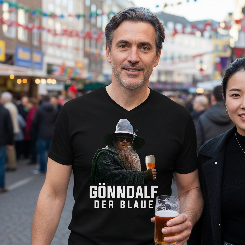 Gönndalf der Blaue - Herren V-Neck Shirt