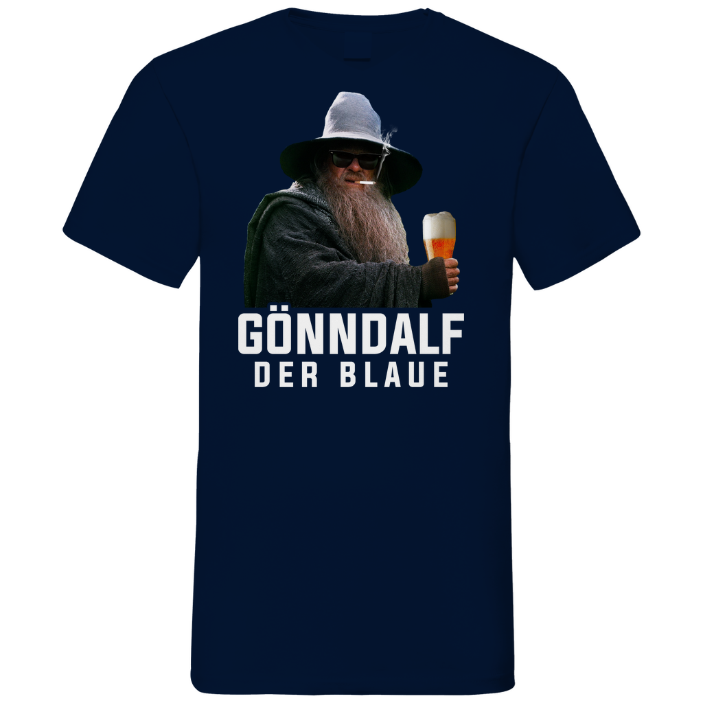 Gönndalf der Blaue - Herren V-Neck Shirt Navy