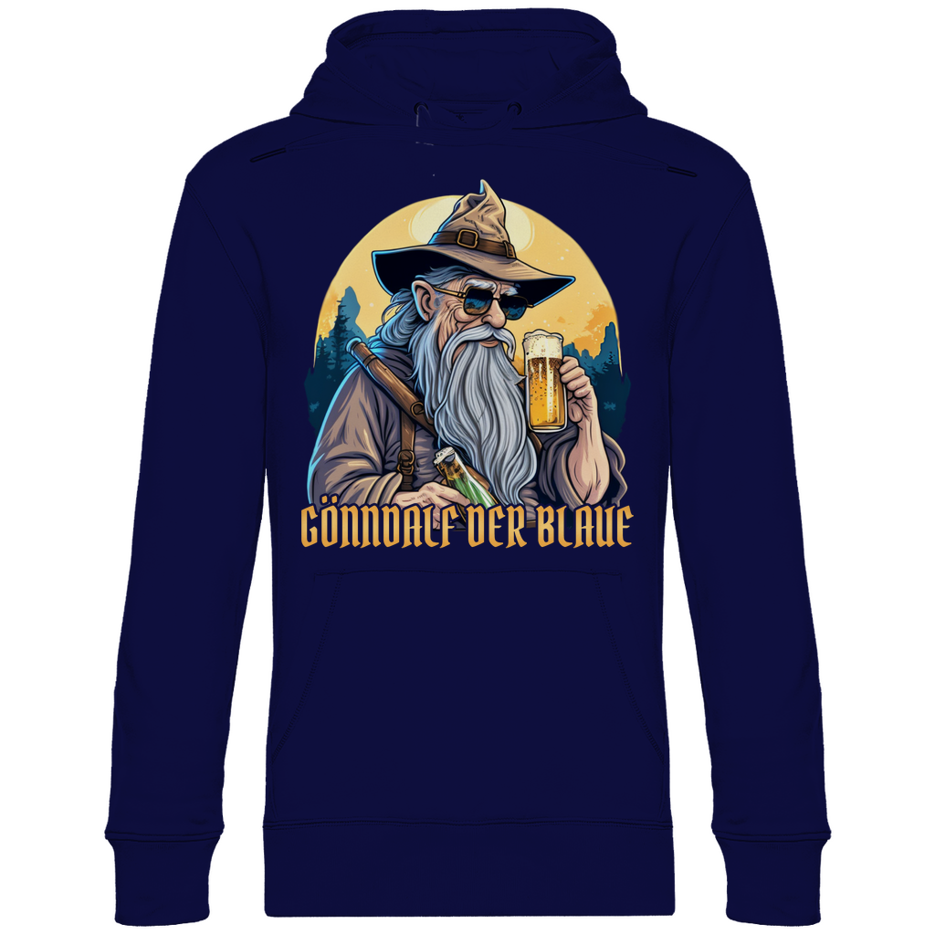 Gönndalf der Blaue Gandalf Toon - Beidseitiger Druck - Unisex Hoodie Navy Blue