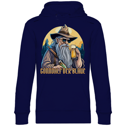 Gönndalf der Blaue Gandalf Toon - Beidseitiger Druck - Unisex Hoodie Navy Blue