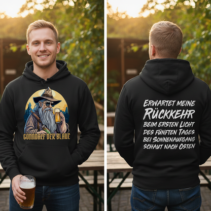 Gönndalf der Blaue Gandalf Toon - Beidseitiger Druck - Unisex Hoodie