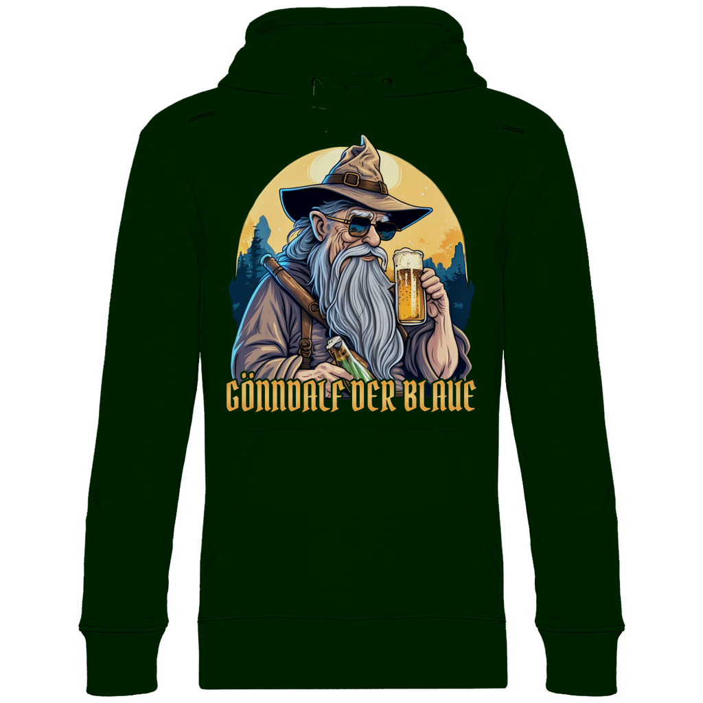 Gönndalf der Blaue Gandalf Toon - Beidseitiger Druck - Unisex Hoodie Forest Green