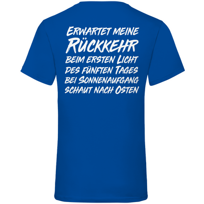 Gönndalf der Blaue Gandalf Toon - Beidseitiger Druck - Herren V-Neck Shirt