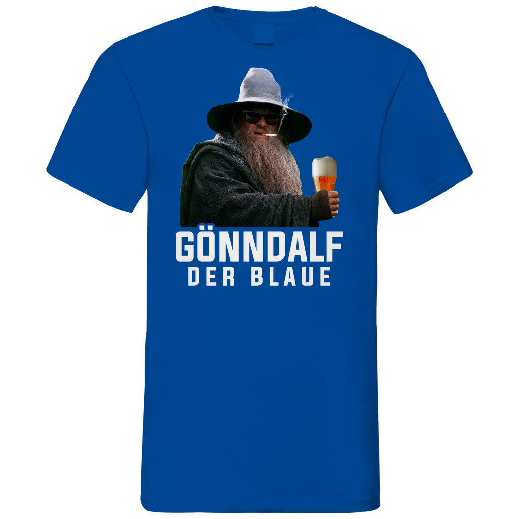 Gönndalf der Blaue - Herren V-Neck Shirt Royal Blue