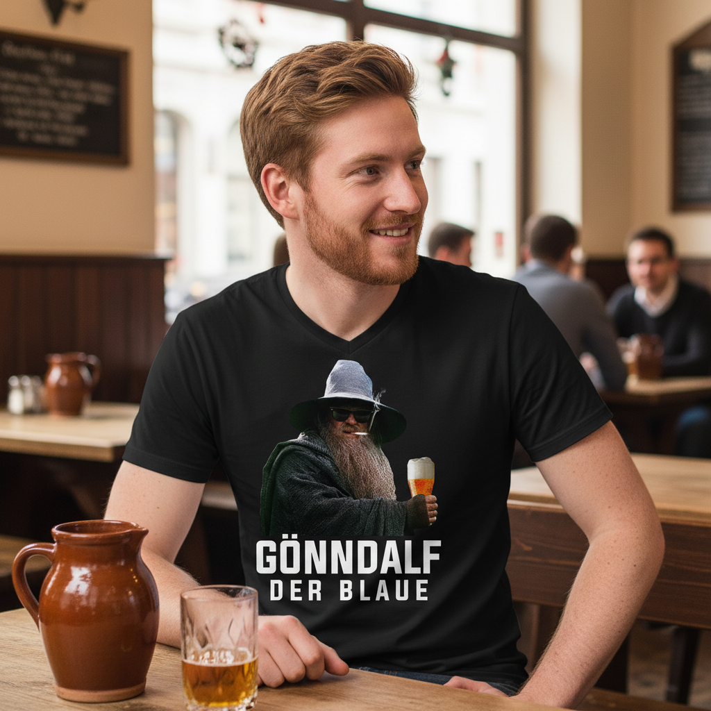 Gönndalf der Blaue - Herren V-Neck Shirt