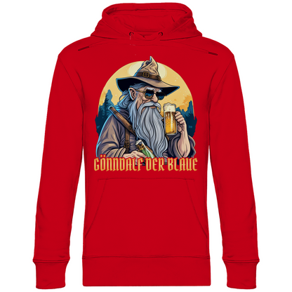 Gönndalf der Blaue Gandalf Toon - Beidseitiger Druck - Unisex Hoodie Red