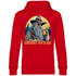 Gönndalf der Blaue Gandalf Toon - Beidseitiger Druck - Unisex Hoodie Red