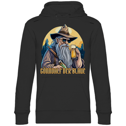 Gönndalf der Blaue Gandalf Toon - Beidseitiger Druck - Unisex Hoodie Black