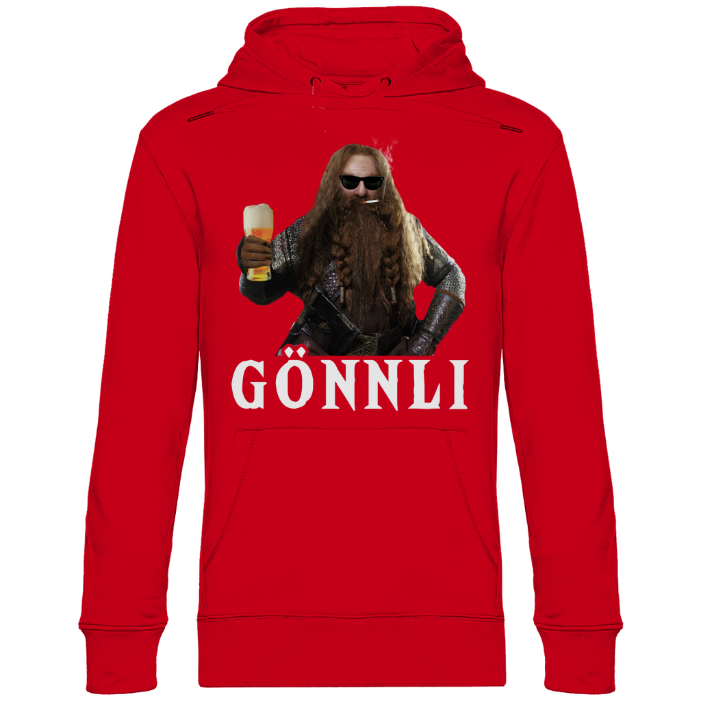 Gönnli Gimli der Herr der Ringe - Beidseitiger Druck - Unisex Hoodie Red