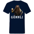 Gönnli Gimli der Herr der Ringe - Beidseitiger Druck - Herren V-Neck Shirt Navy