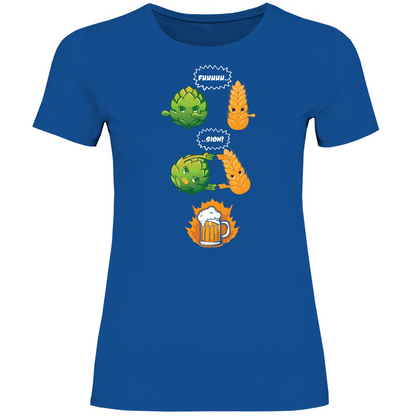 Bier Fusion - Damenshirt Royal Blue