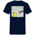 Gottes Hand mit Bier - Herren V-Neck Shirt Navy