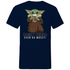 Dein Bier exen du musst Baby Yoda - Herren V-Neck Shirt Navy