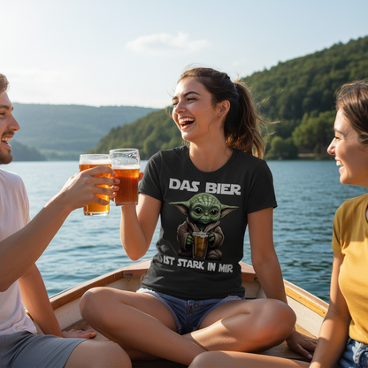 Das Bier ist stark in mir - Baby Yoda Grogu - Damenshirt