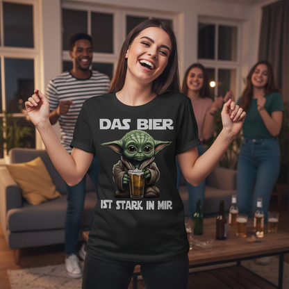 Das Bier ist stark in mir - Baby Yoda Grogu - Damenshirt