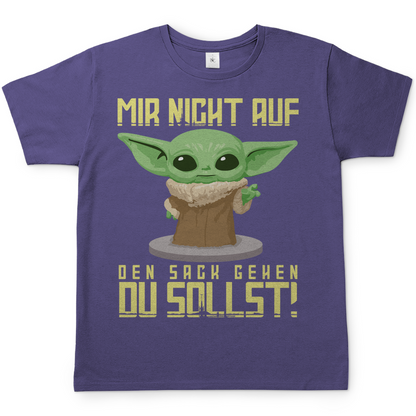 Mir nicht auf den Sack gehen du sollst Baby Yoda Grogu - Herren Shirt Millennial Lilac