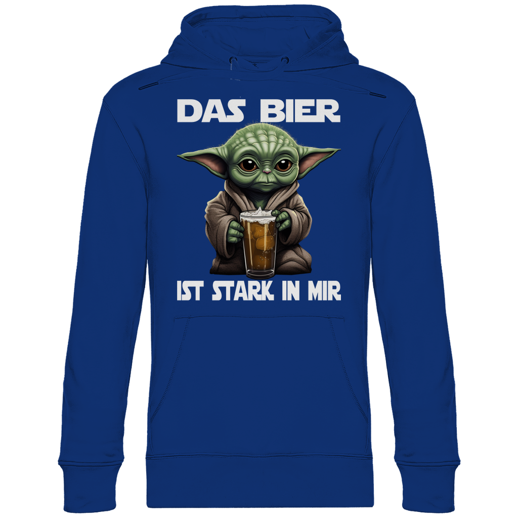 Das Bier ist stark in mir - Baby Yoda Grogu - Unisex Hoodie Royal