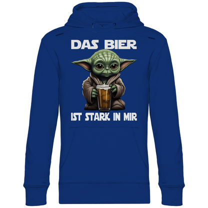 Das Bier ist stark in mir - Baby Yoda Grogu - Unisex Hoodie Royal