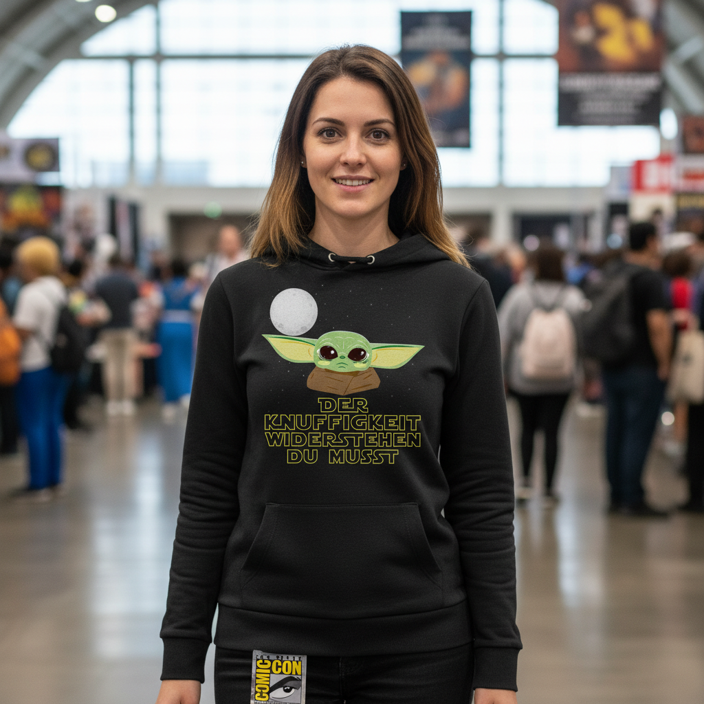 Knuffigkeit widerstehen - Baby Yoda Grogu - Damen Hoodie