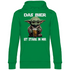Das Bier ist stark in mir - Baby Yoda Grogu - Unisex Hoodie Kelly Green
