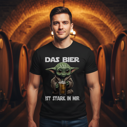Das Bier ist stark in mir - Baby Yoda Grogu - Herren Shirt