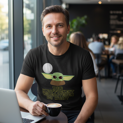 Der Knuffigkeit widerstehen du musst - Baby Yoda Grogu - Herren Shirt