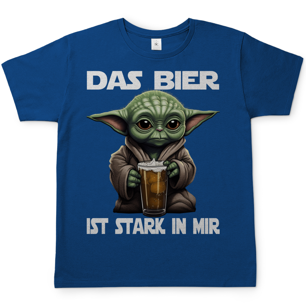Das Bier ist stark in mir - Baby Yoda Grogu - Herren Shirt Royal Blue