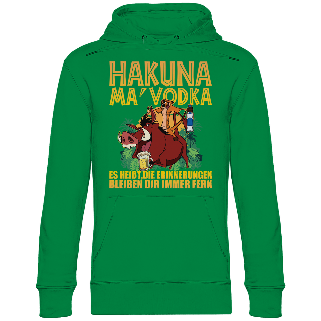 Hakuna Ma Vodka Timon und Pumbaa - Unisex Hoodie Kelly Green